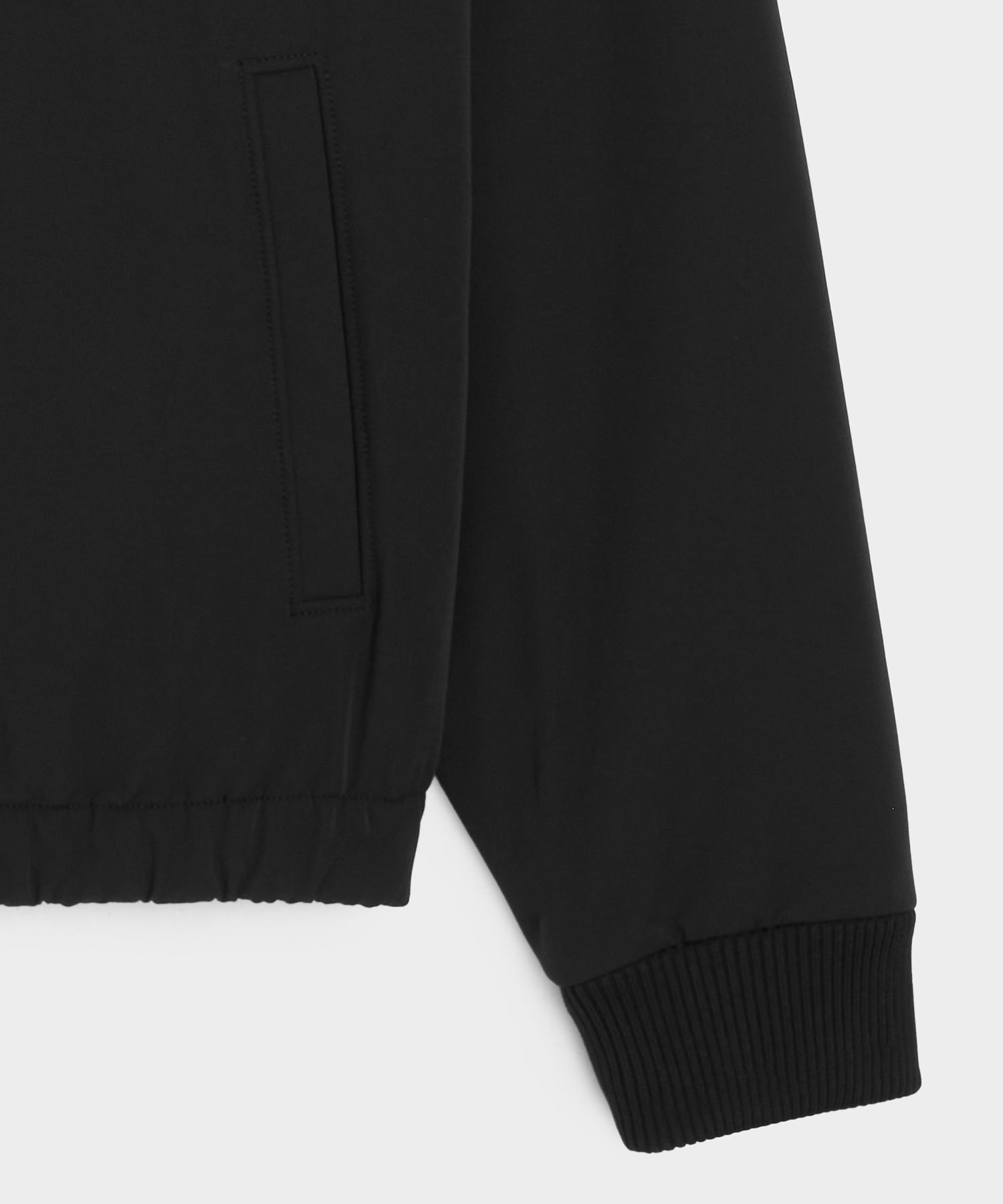 Todd Snyder Nylon Quarter-Zip Jacket in Pitch Black Pitch Black