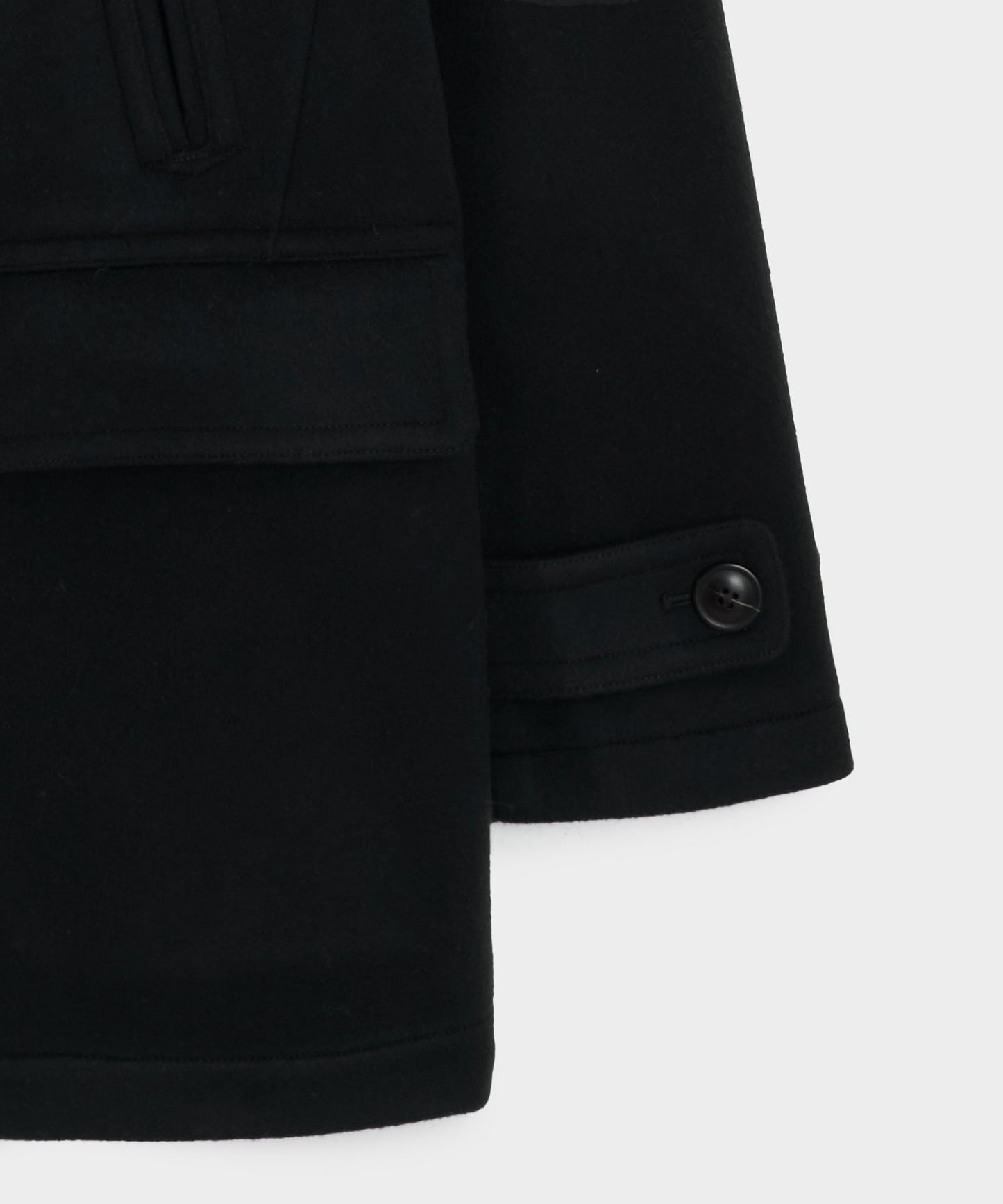 Todd Snyder Italian Wool-Cashmere Peacoat in Black Black