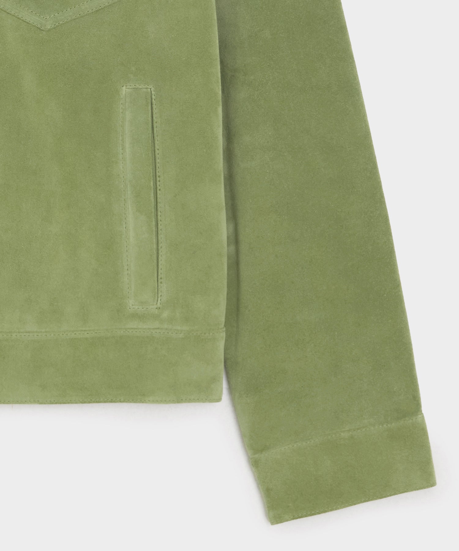 Todd Snyder Italian Suede Dylan Jacket in Desert Sage Desert Sage