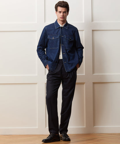 Todd Snyder Denim Military Overshirt in Indigo Indigo