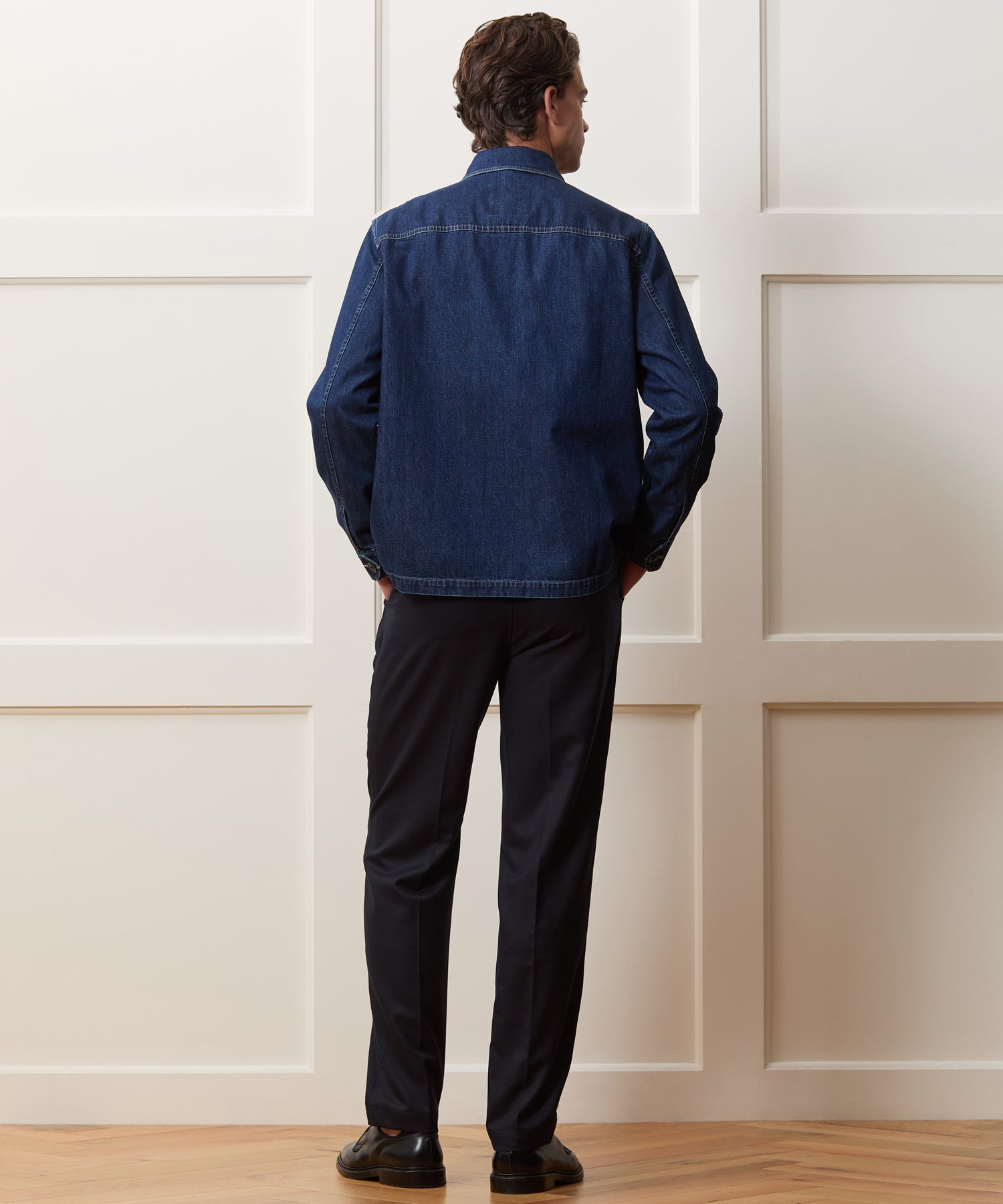 Todd Snyder Denim Military Overshirt in Indigo Indigo