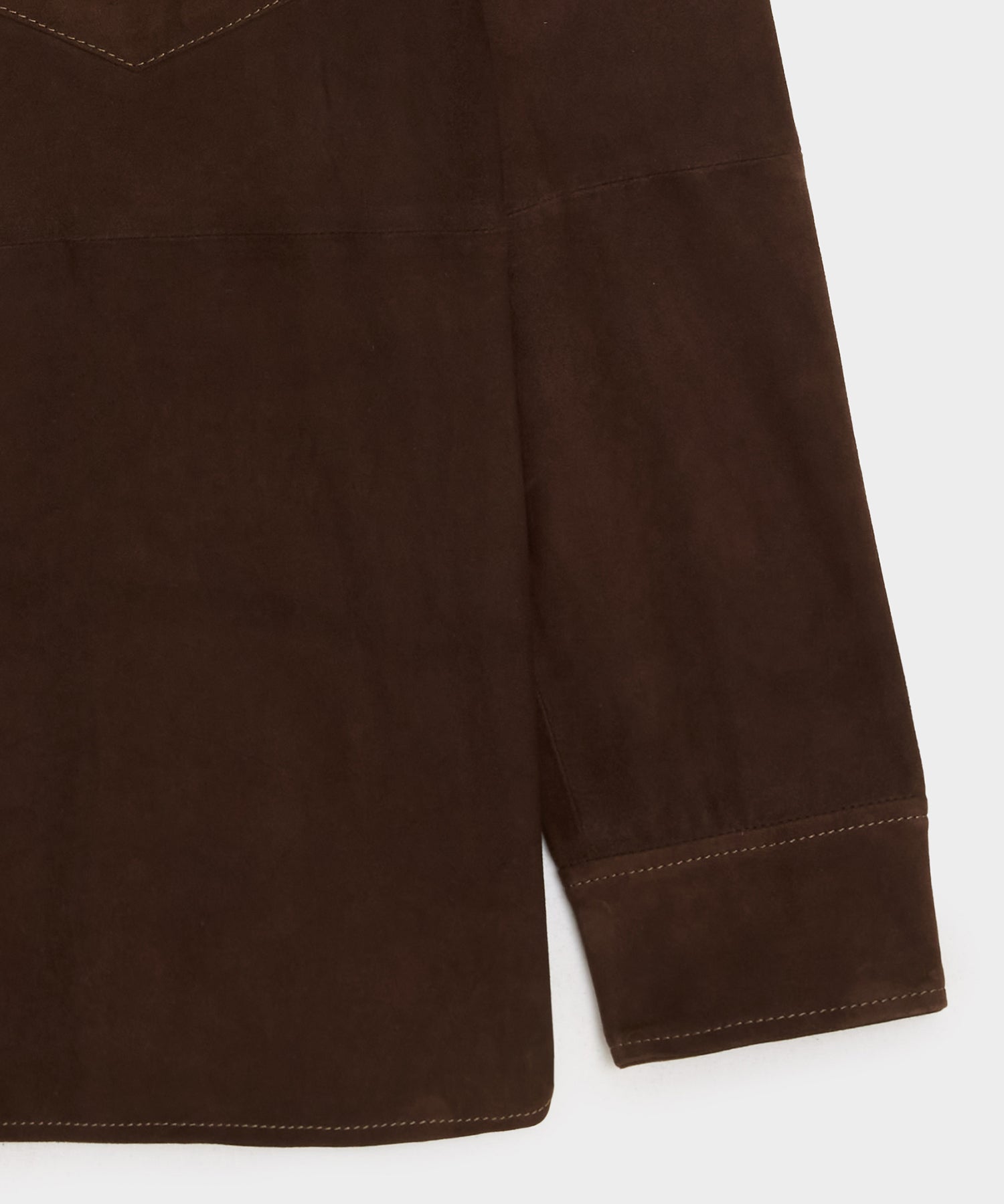 Todd Snyder Italian Suede Western Jacket in Brown Brown