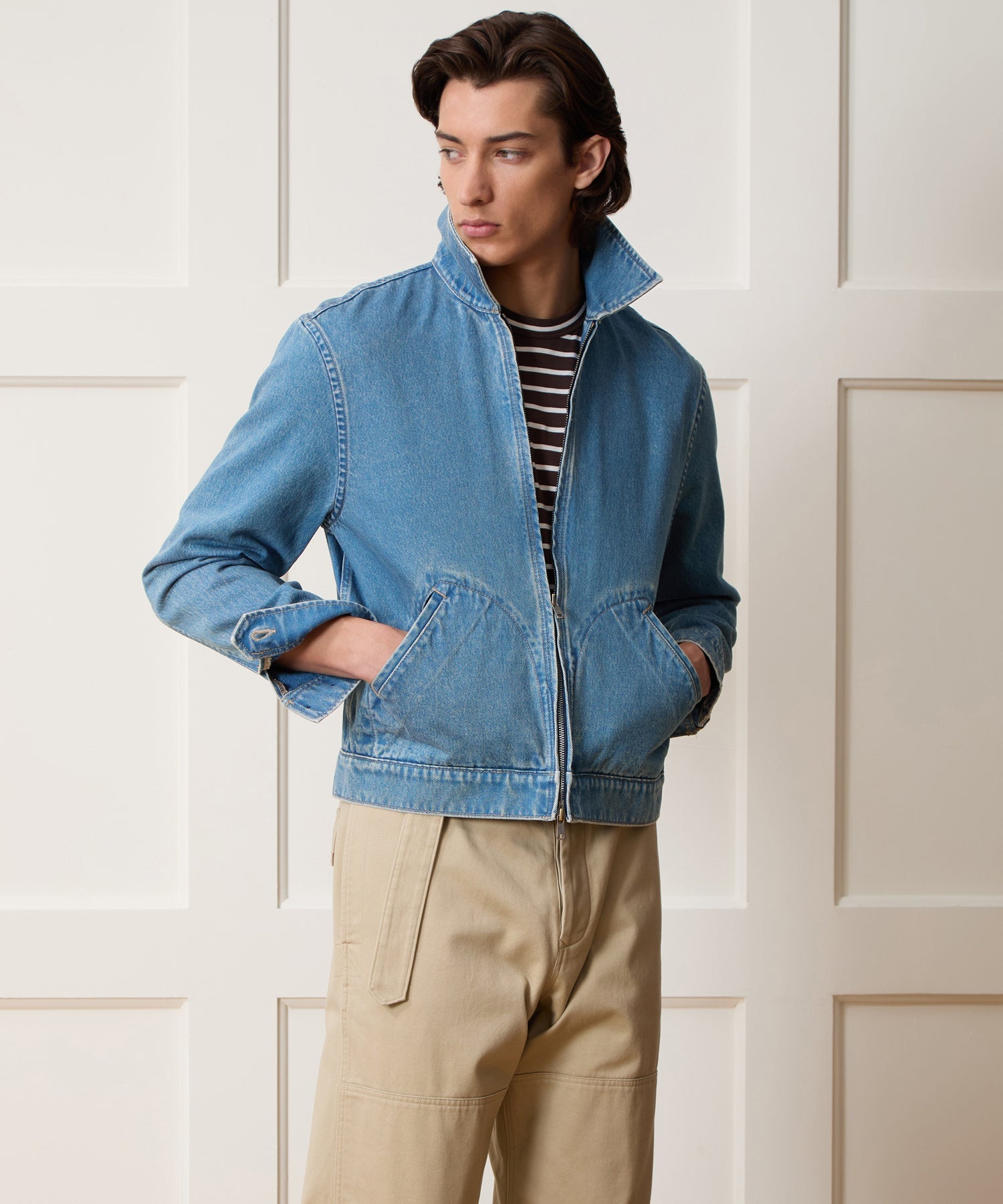 Todd Snyder Denim Farmers Jacket in Washed Indigo Washed Indigo