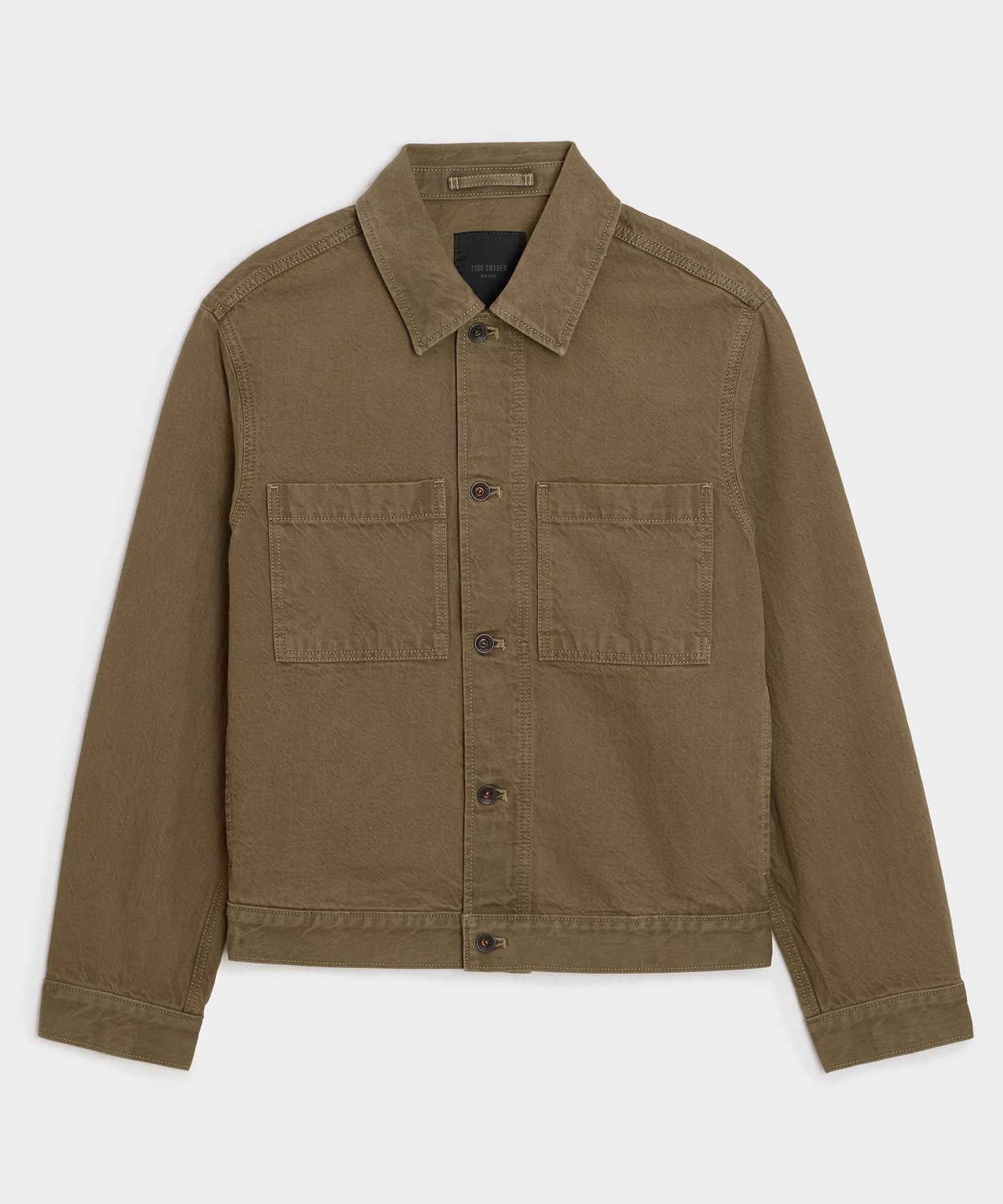 Todd Snyder Boxy Denim Jacket in Brown Brown
