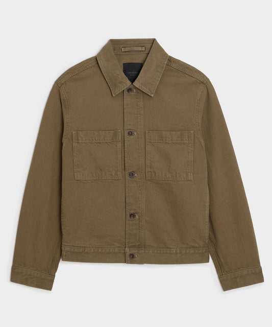 Todd Snyder Boxy Denim Jacket in Brown Brown