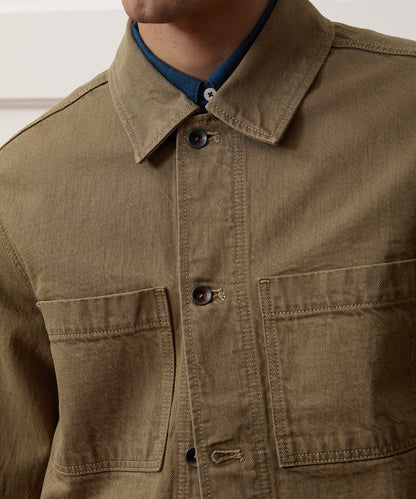 Todd Snyder Boxy Denim Jacket in Brown Brown