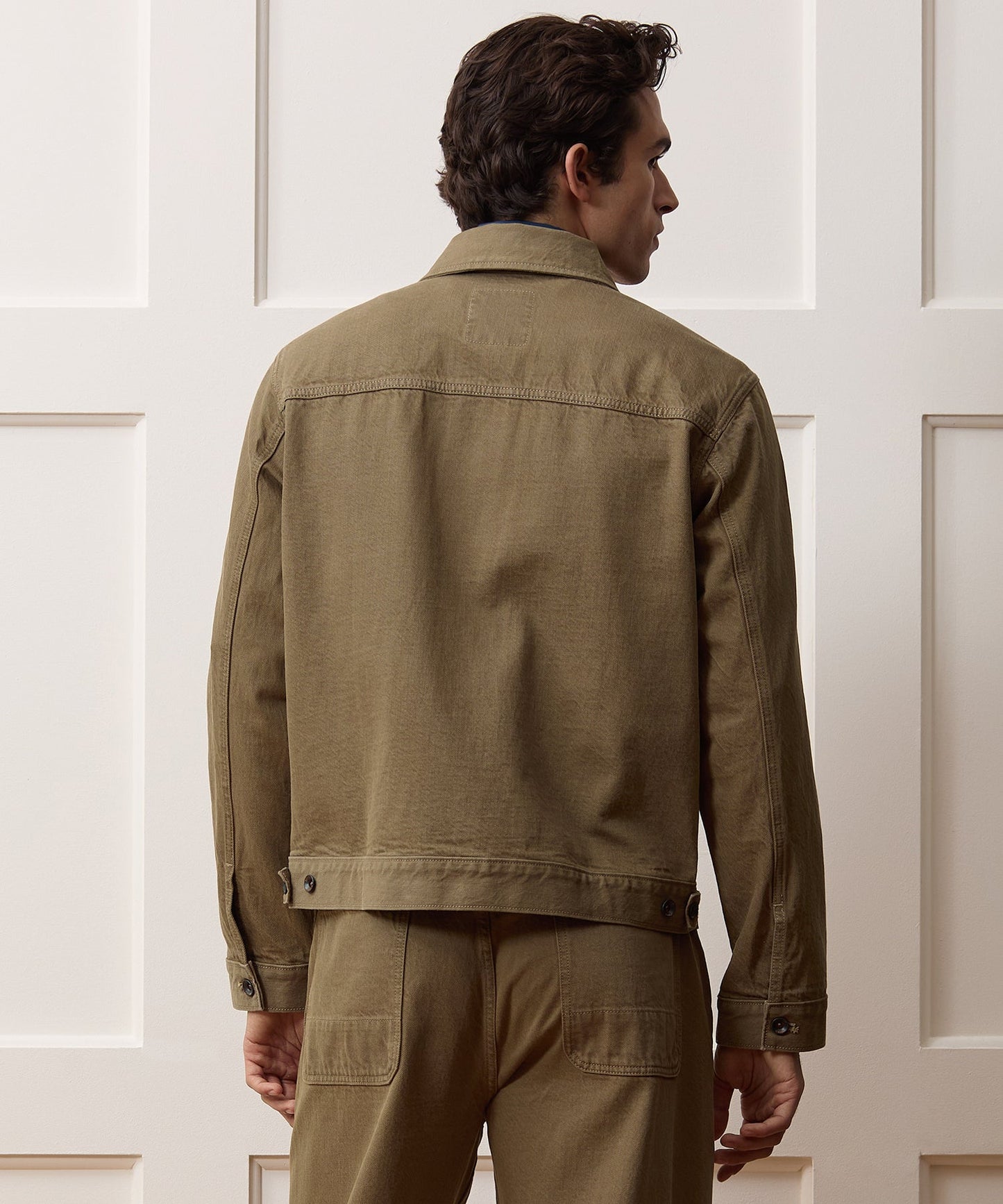 Todd Snyder Boxy Denim Jacket in Brown Brown