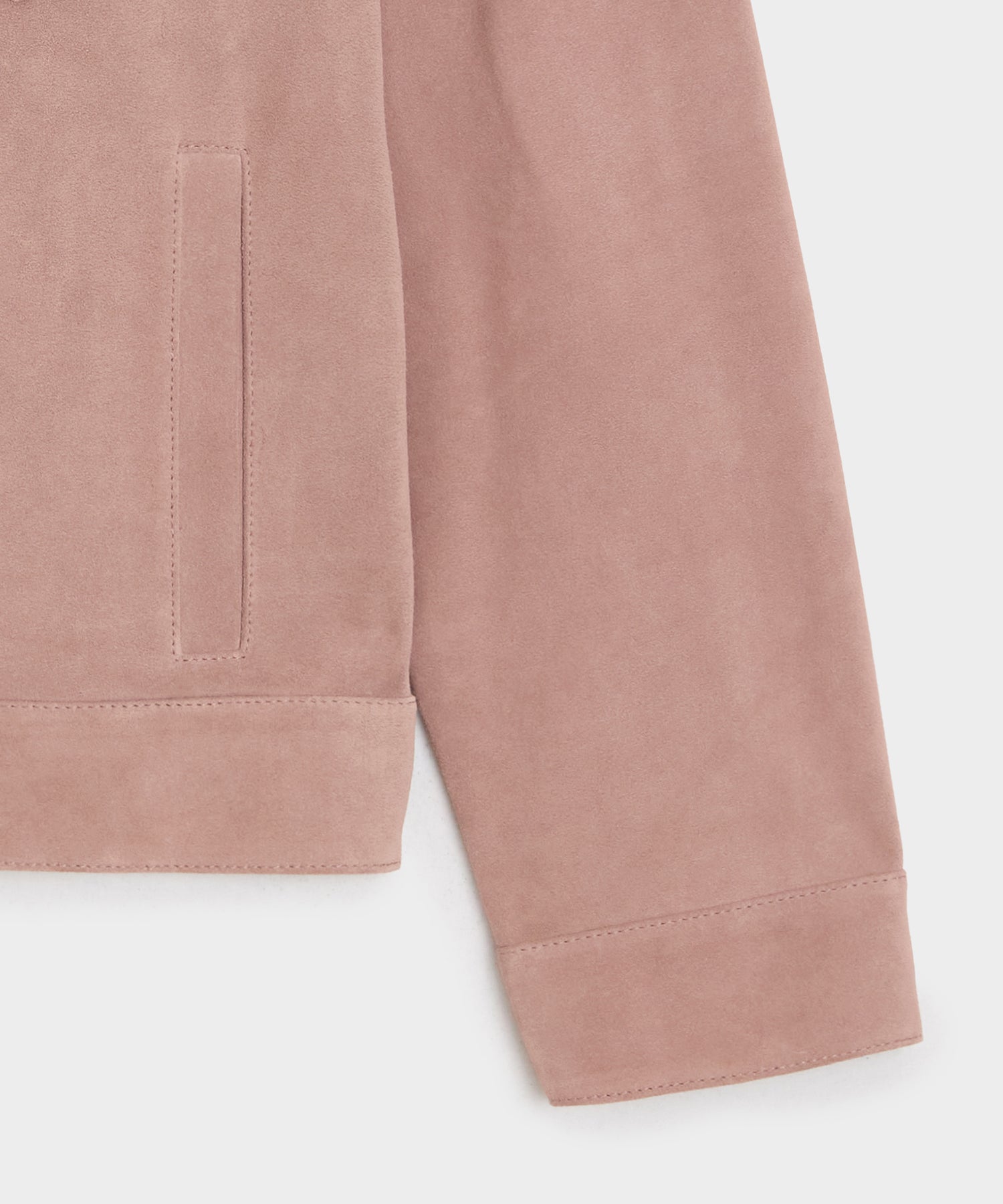 Todd Snyder Italian Suede Dylan Jacket in Blush Blush