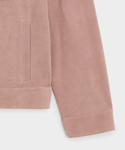 Todd Snyder Italian Suede Dylan Jacket in Blush Blush