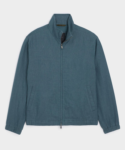 Todd Snyder Linen Dad Jacket in Teal Teal