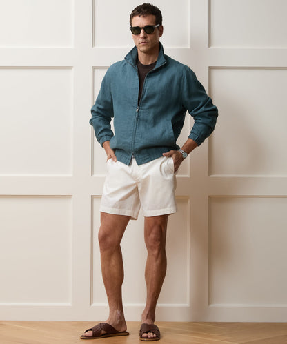 Todd Snyder Linen Dad Jacket in Teal Teal