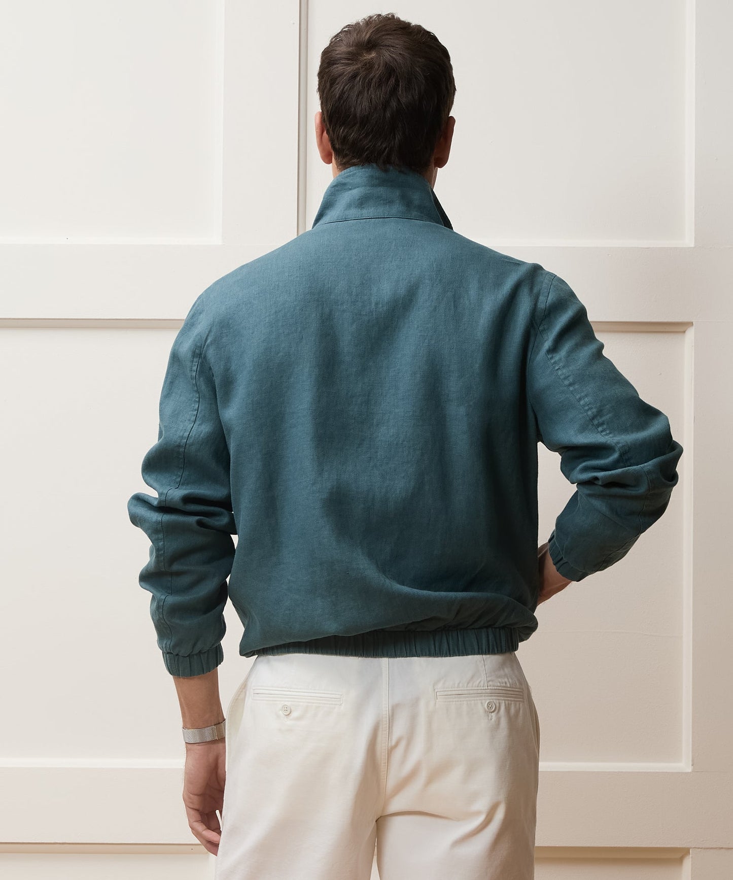 Todd Snyder Linen Dad Jacket in Teal Teal