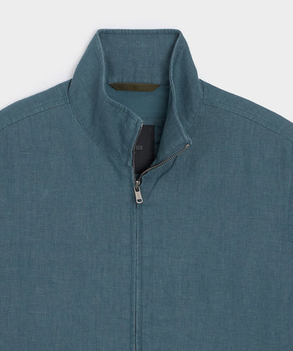 Todd Snyder Linen Dad Jacket in Teal Teal