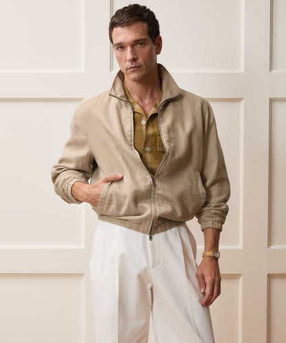 Todd Snyder Linen Dad Jacket in Beige Beige