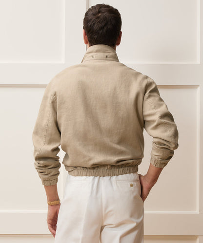 Todd Snyder Linen Dad Jacket in Beige Beige