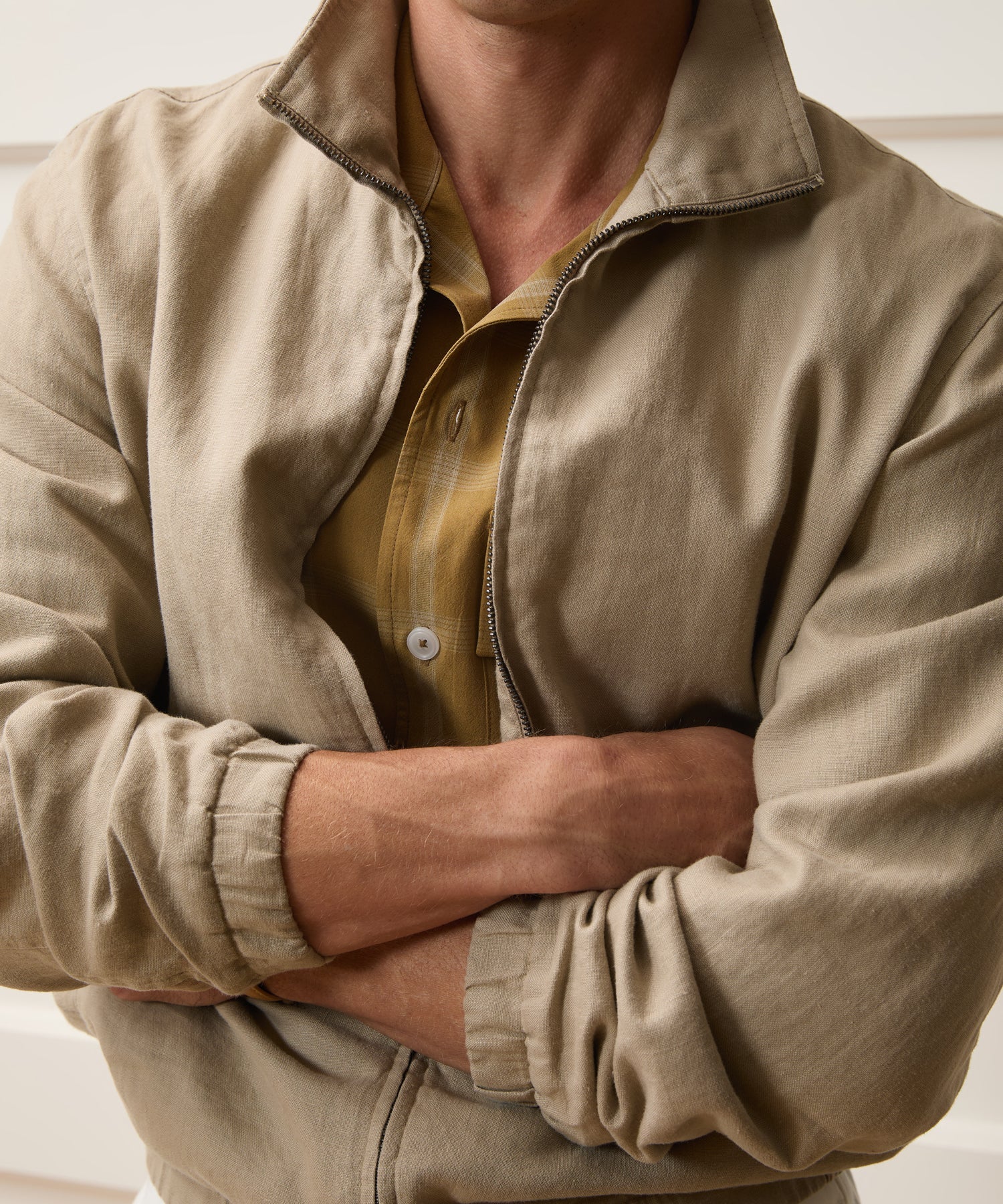Todd Snyder Linen Dad Jacket in Beige Beige