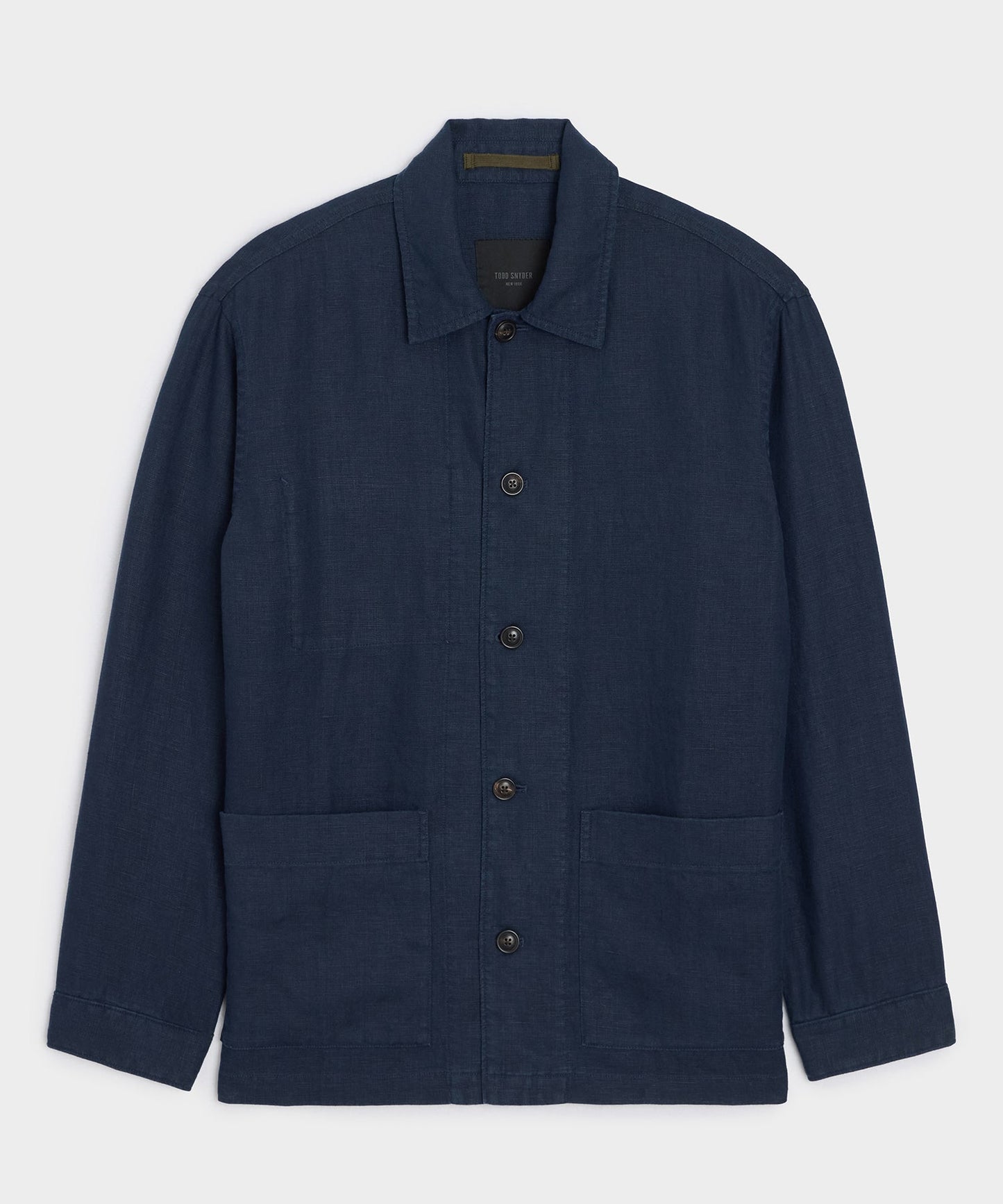 Todd Snyder Linen Chore Coat in Navy Navy