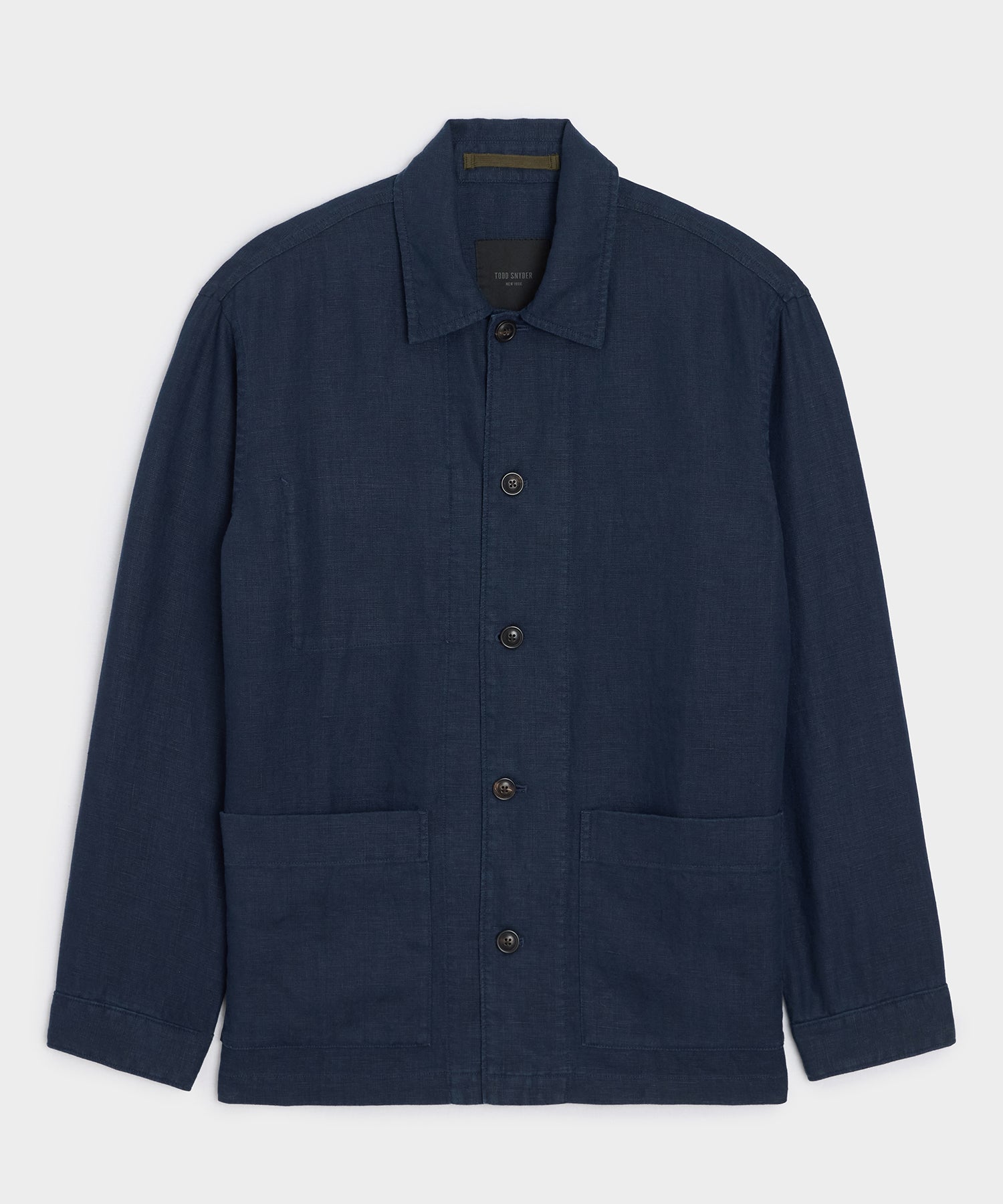 Todd Snyder Linen Chore Coat in Navy Navy