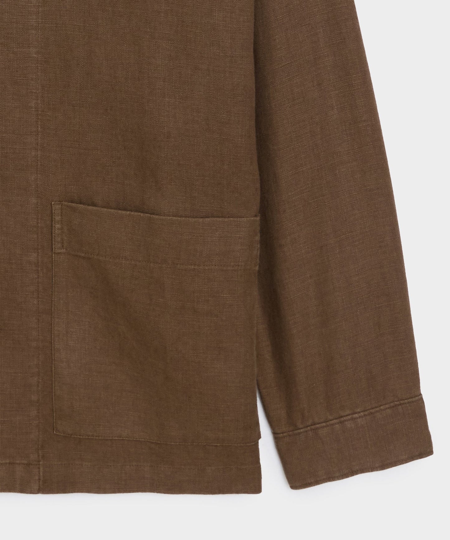 Todd Snyder Linen Chore Coat in Cigar Cigar