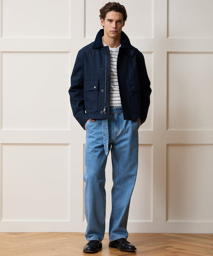 Todd Snyder Linen Stable Jacket in Navy Navy