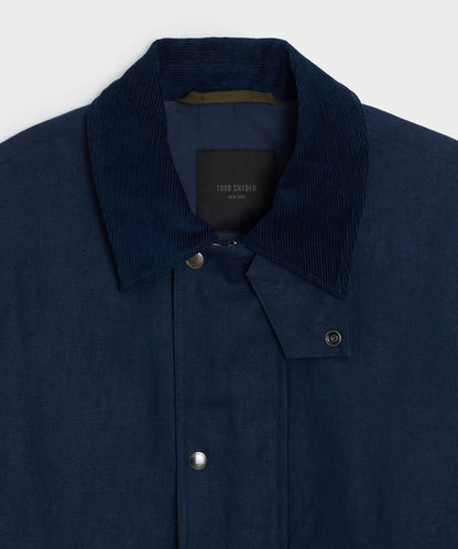 Todd Snyder Linen Stable Jacket in Navy Navy