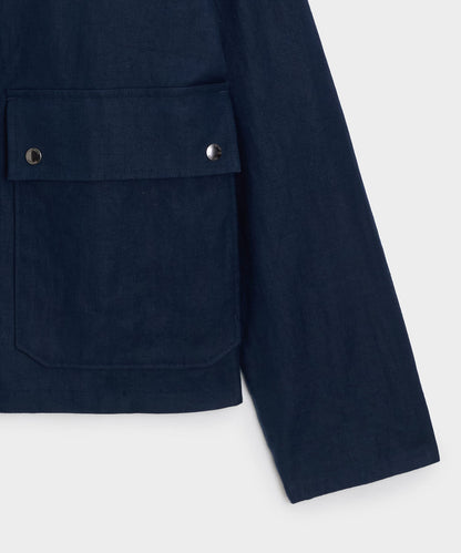 Todd Snyder Linen Stable Jacket in Navy Navy