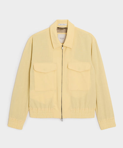Todd Snyder Italian Sueded Linen Ricky Jacket in Yellow Yellow