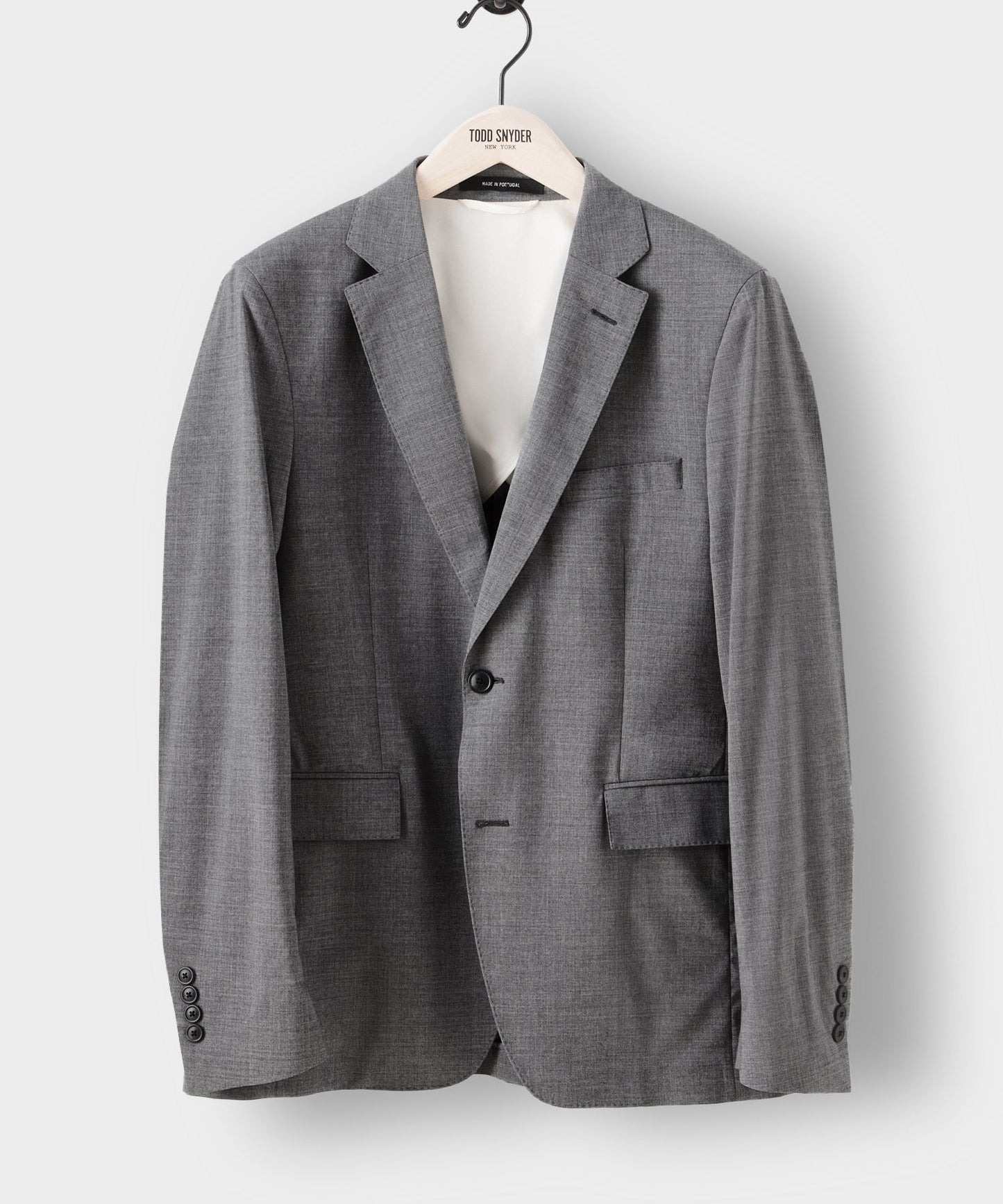 Todd Snyder Italian Tropical Wool Sutton Jacket in Charcoal Grey