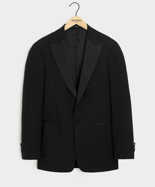 Todd Snyder Italian Peak Lapel Tuxedo Jacket in Black Black