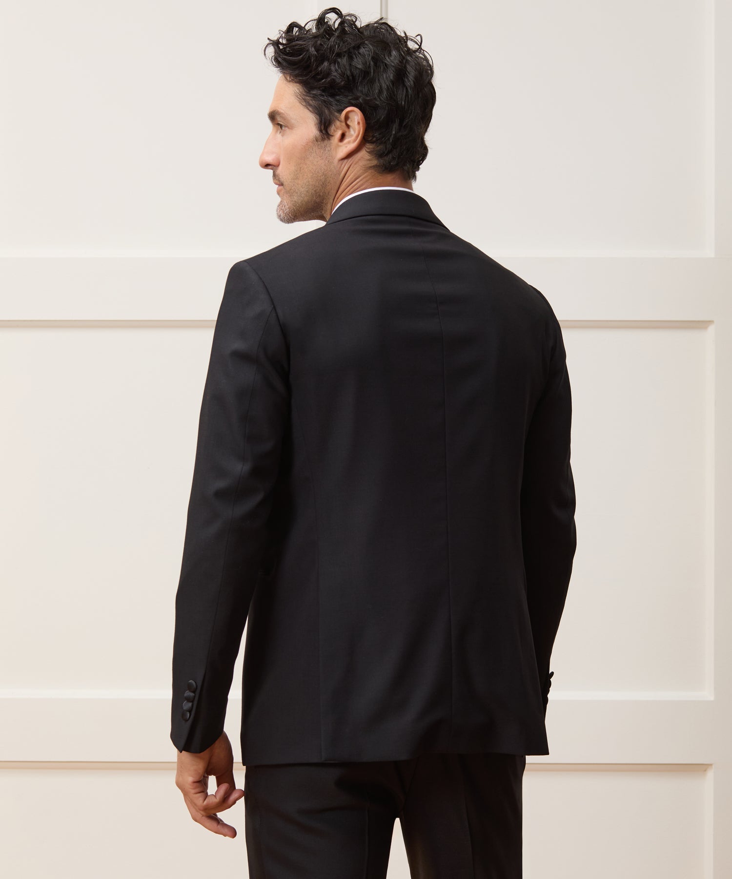 Todd Snyder Italian Peak Lapel Tuxedo Jacket in Black Black