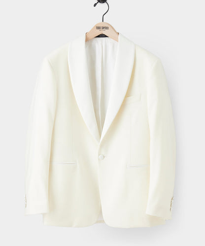 Todd Snyder Italian Wool Shawl Tuxedo Jacket Ivory