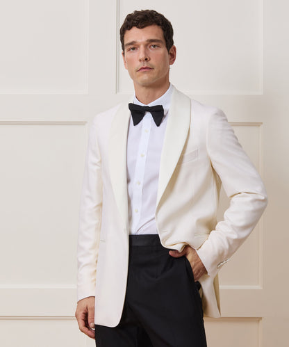 Todd Snyder Italian Wool Shawl Tuxedo Jacket Ivory