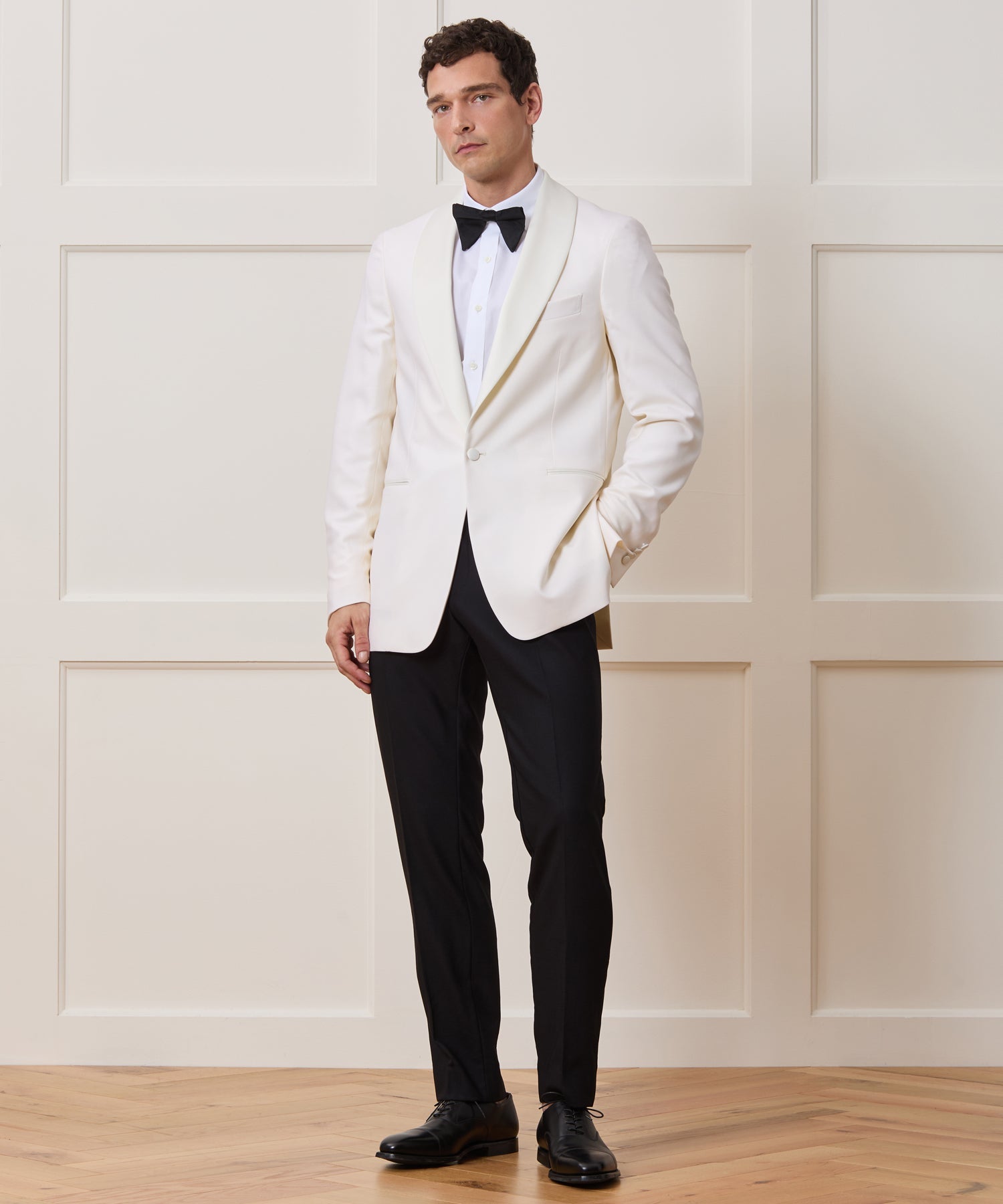Todd Snyder Italian Wool Shawl Tuxedo Jacket Ivory