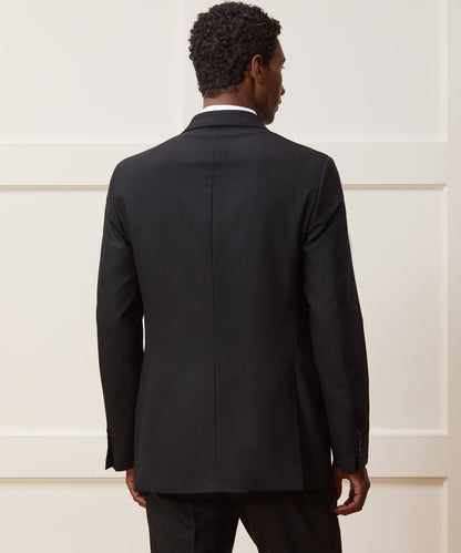Todd Snyder Italian Wool Double-Breasted Tuxedo Jacket Black