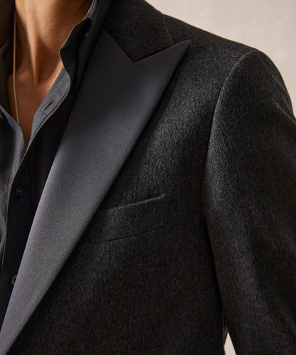 Todd Snyder Italian Cashmere Peak Lapel Tuxedo Jacket in Grey Grey