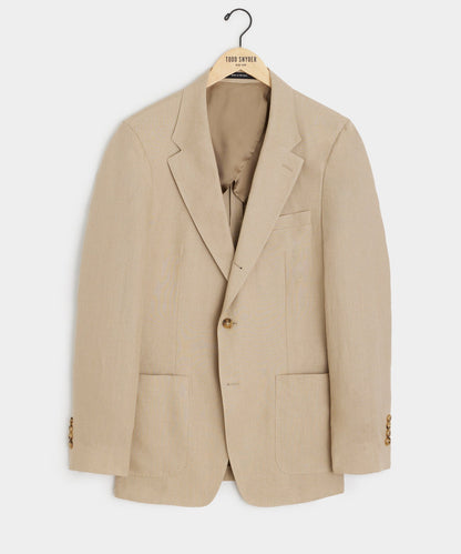 Todd Snyder Italian Linen Madison Jacket in Beige Beige