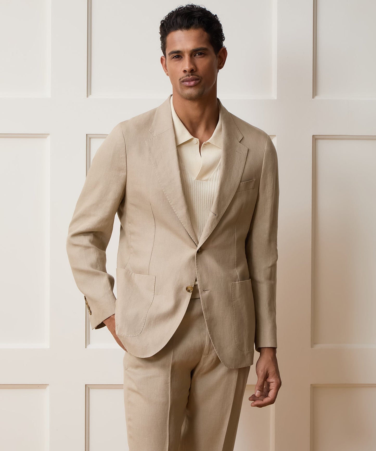 Todd Snyder Italian Linen Madison Jacket in Beige Beige