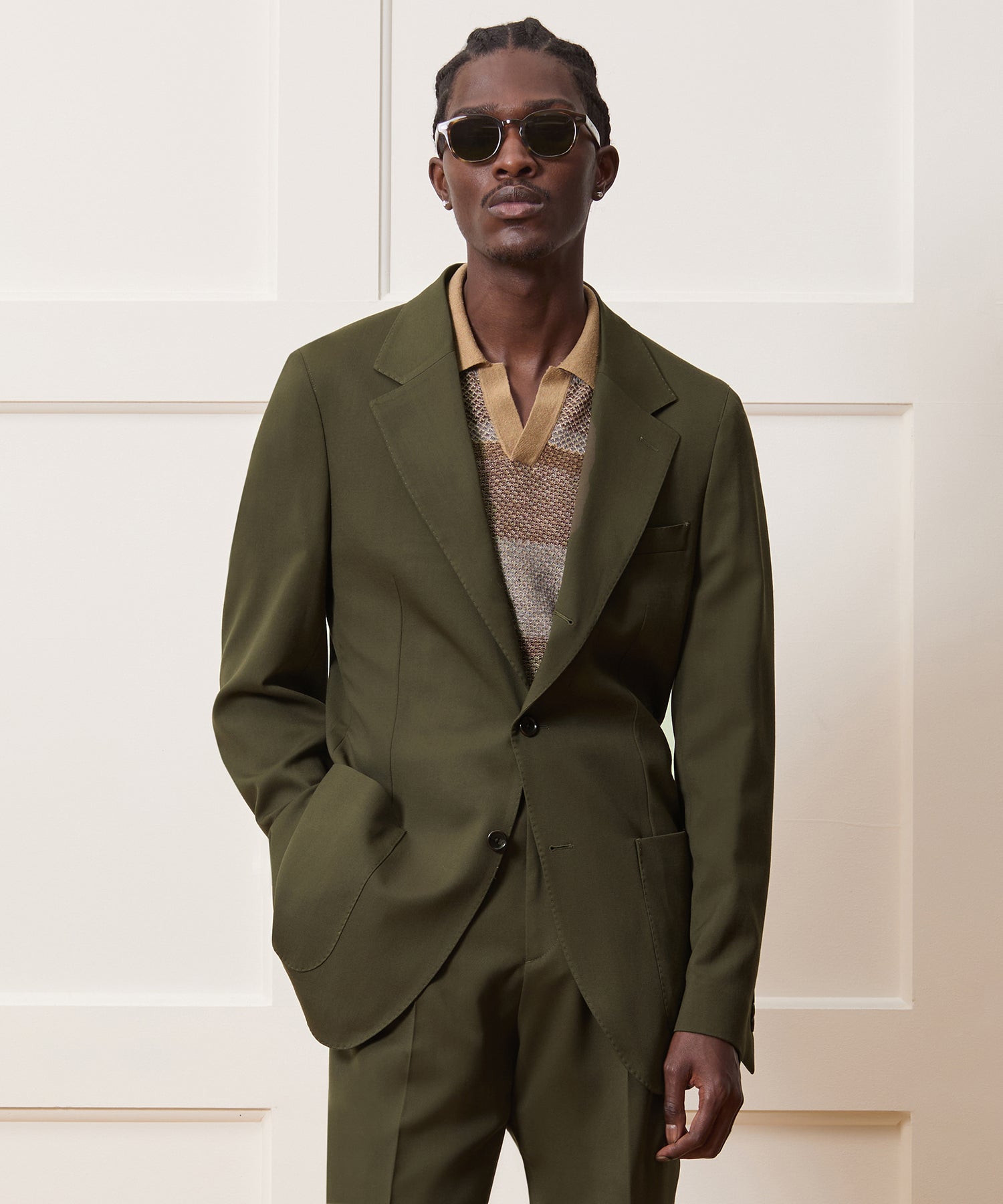 Todd Snyder Gabardine Madison Jacket in Snyder Olive Snyder Olive