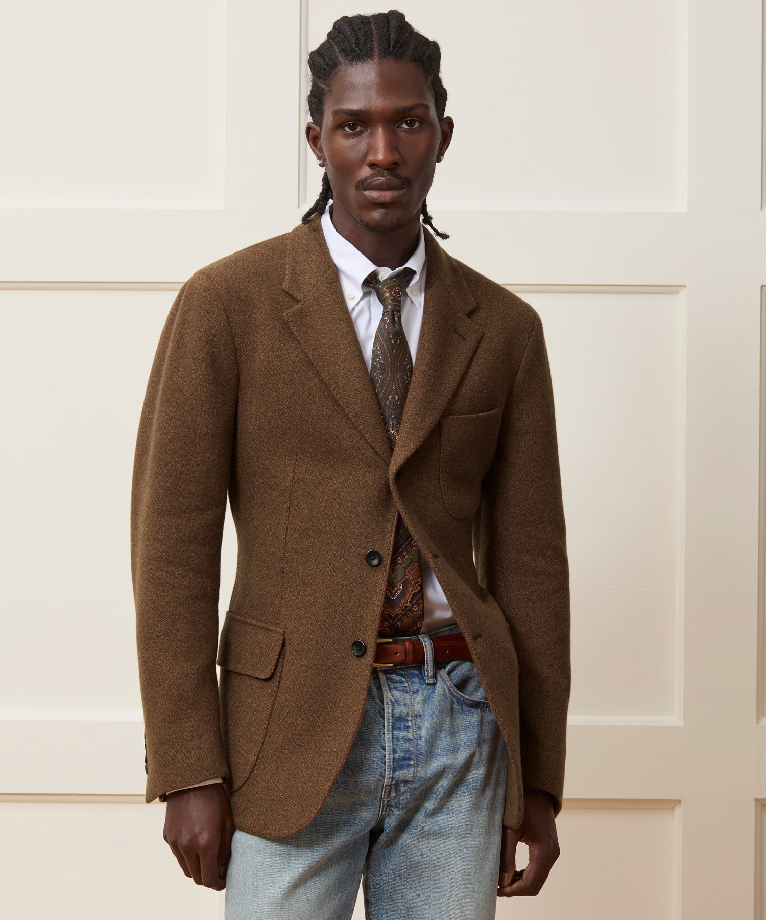 Todd Snyder Sweater Sport Coat in Mocha Mocha