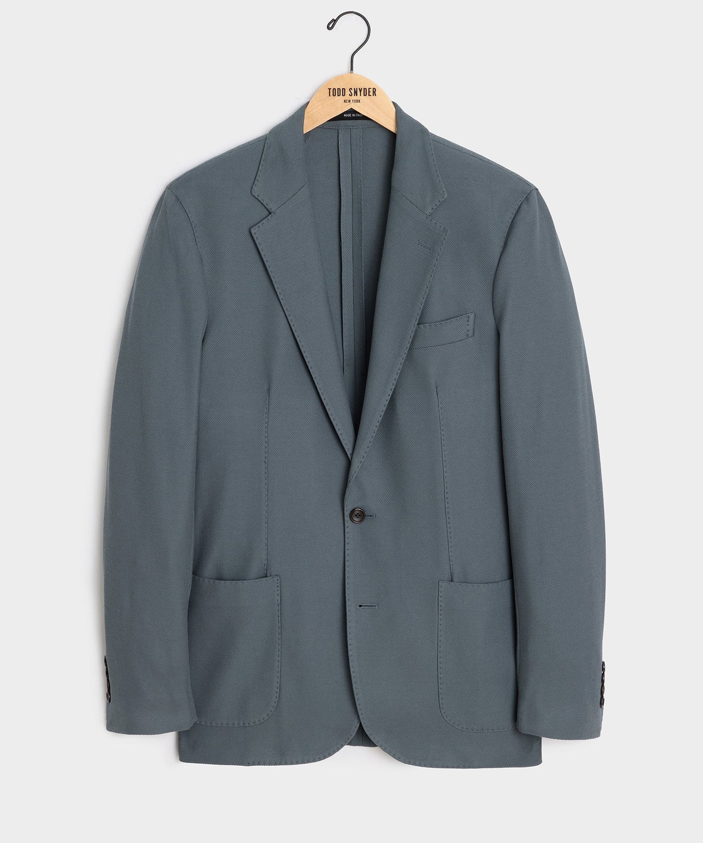 Todd Snyder Italian Knit Sport Coat in Blue Metal Blue Metal