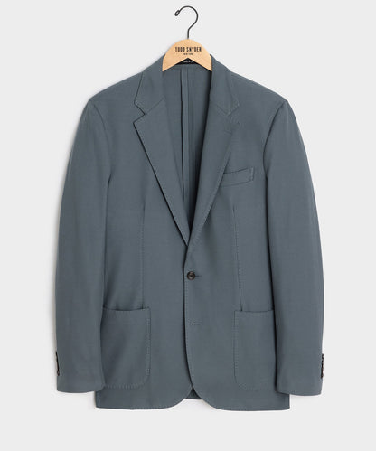 Todd Snyder Italian Knit Sport Coat in Blue Metal Blue Metal