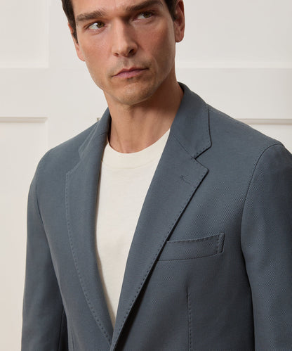 Todd Snyder Italian Knit Sport Coat in Blue Metal Blue Metal