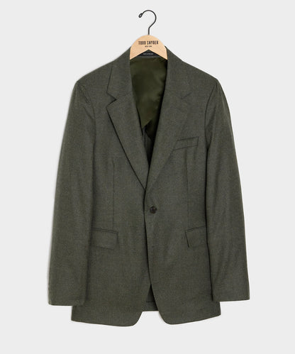 Todd Snyder Italian Flannel Sutton Jacket in Oak Moss Oak Moss
