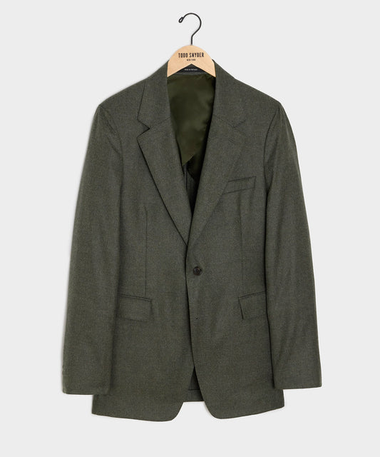 Todd Snyder Italian Flannel Sutton Jacket in Oak Moss Oak Moss