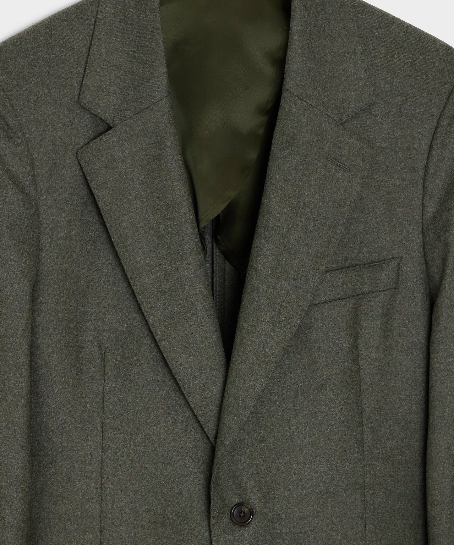 Todd Snyder Italian Flannel Sutton Jacket in Oak Moss Oak Moss