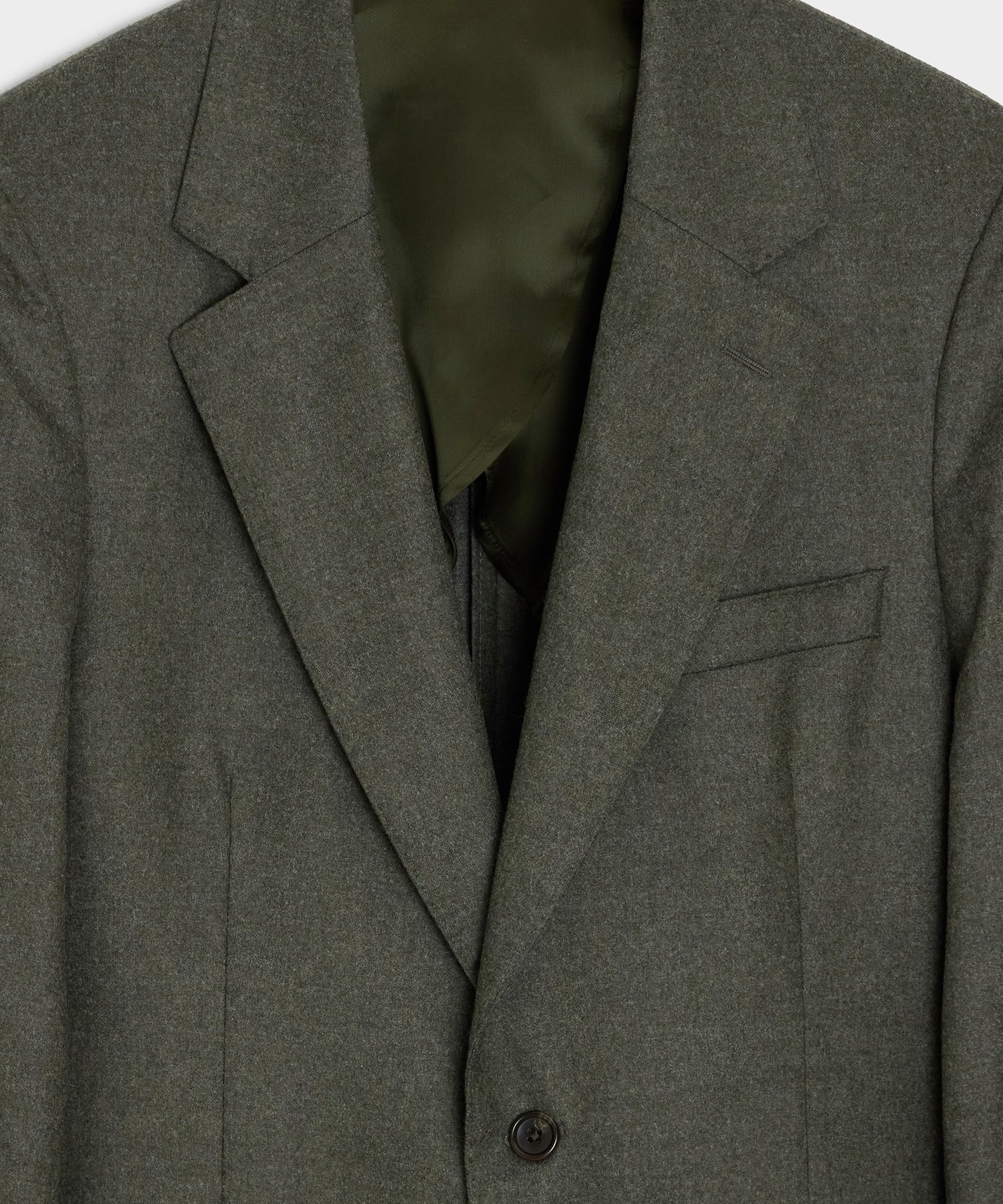 Todd Snyder Italian Flannel Sutton Jacket in Oak Moss Oak Moss