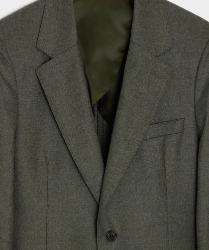 Todd Snyder Italian Flannel Sutton Jacket in Oak Moss Oak Moss