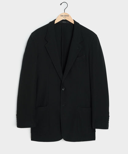 Todd Snyder Italian Pique Wythe Jacket in Black Black