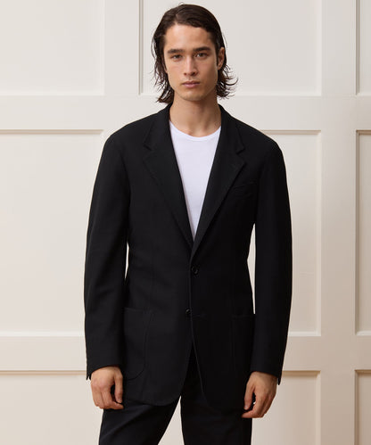 Todd Snyder Italian Pique Wythe Jacket in Black Black