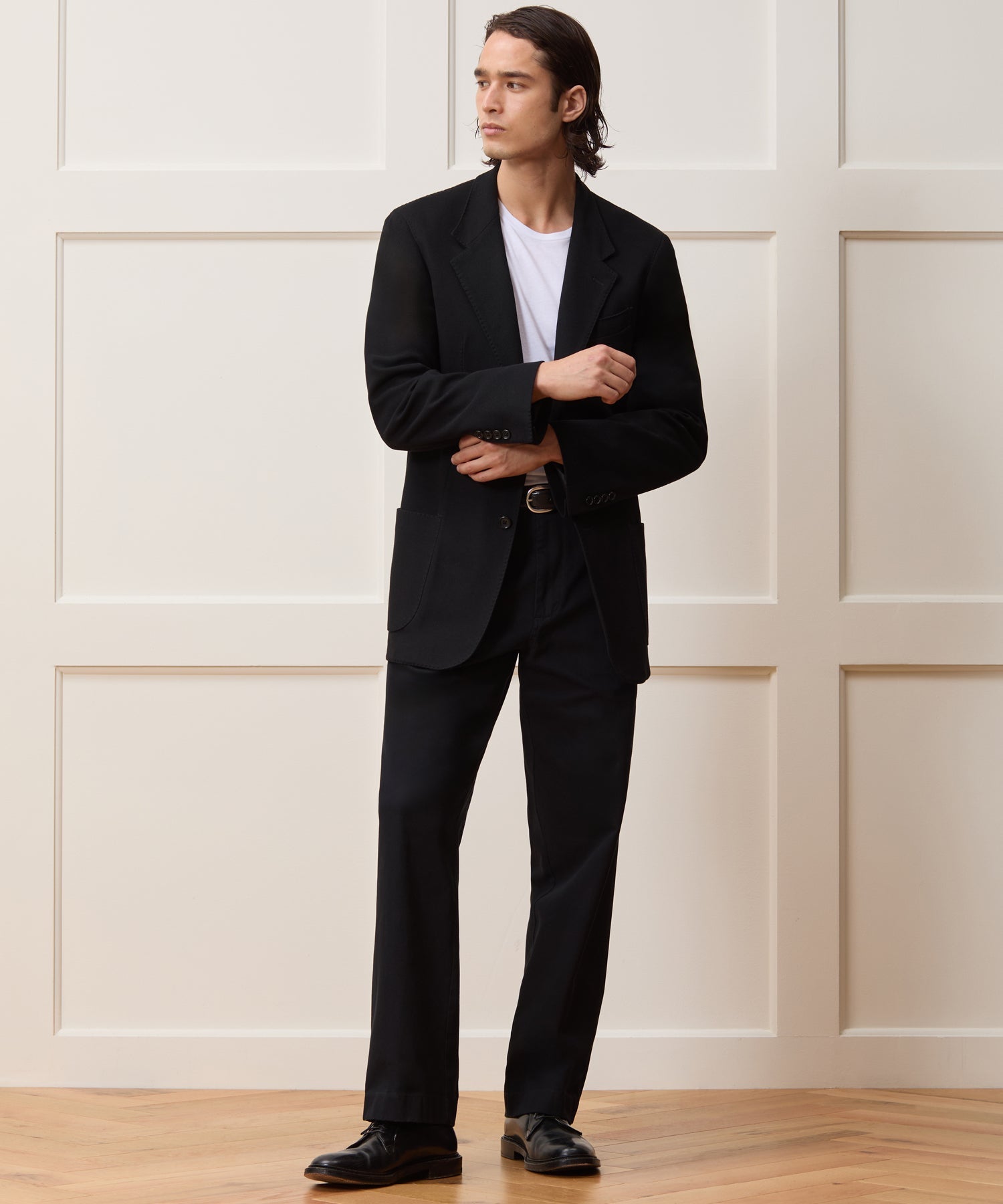 Todd Snyder Italian Pique Wythe Jacket in Black Black
